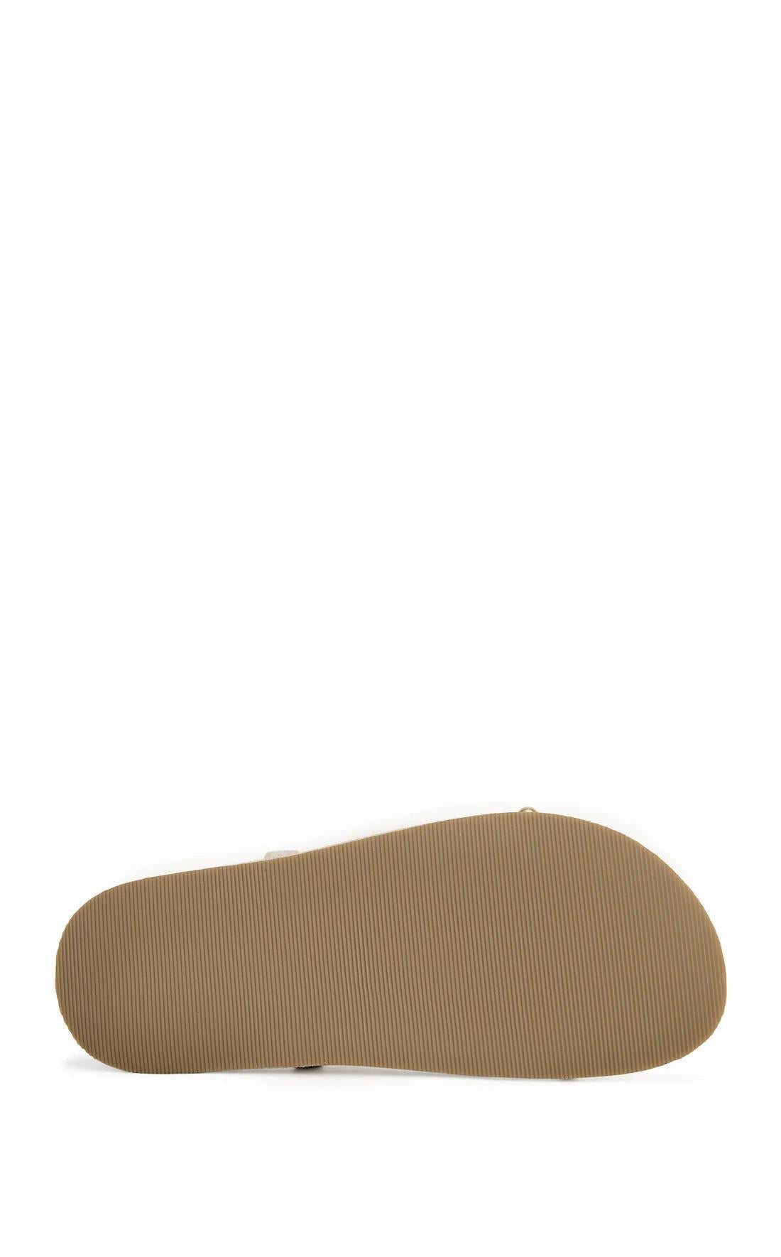 NAUTYCA - Natural Studded Flat Sandal
