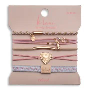 Relevé Pink Floral with Ballet Slipper Hair Tie Bracelets