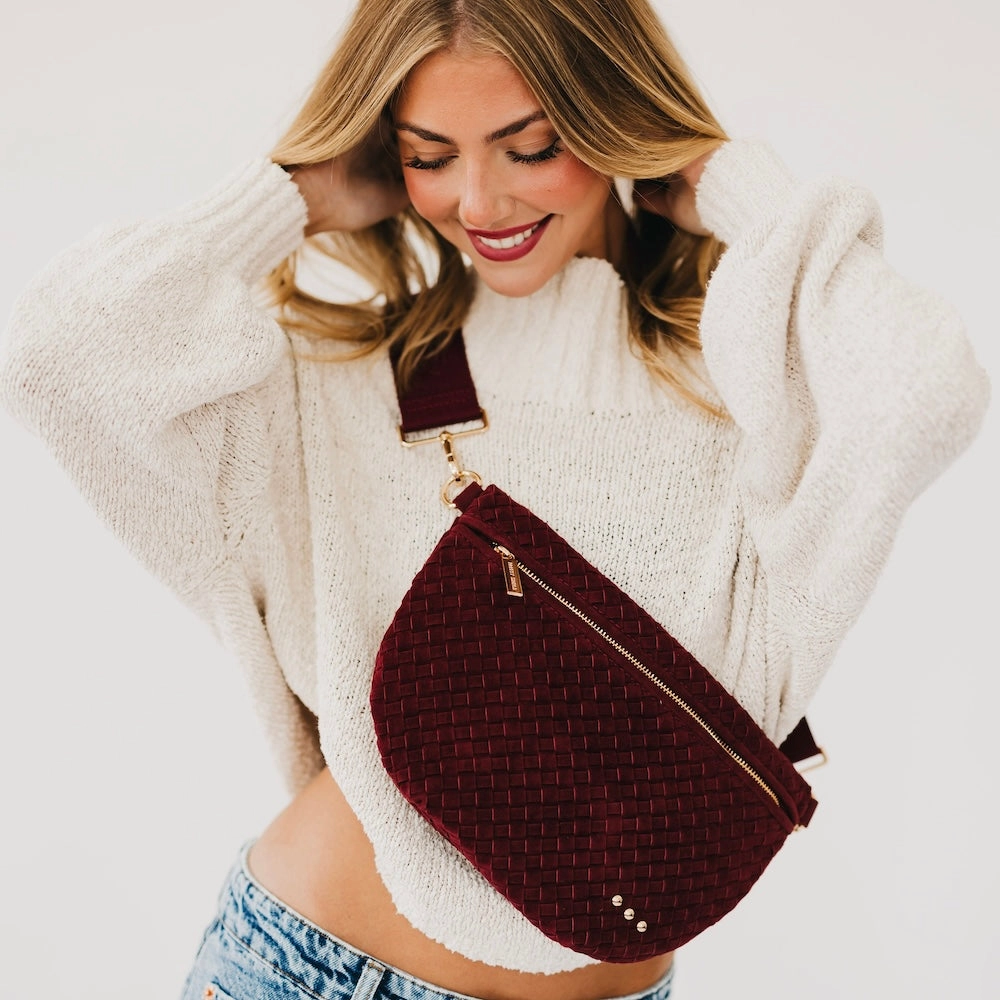 Suede Westlyn Woven Bum Bag