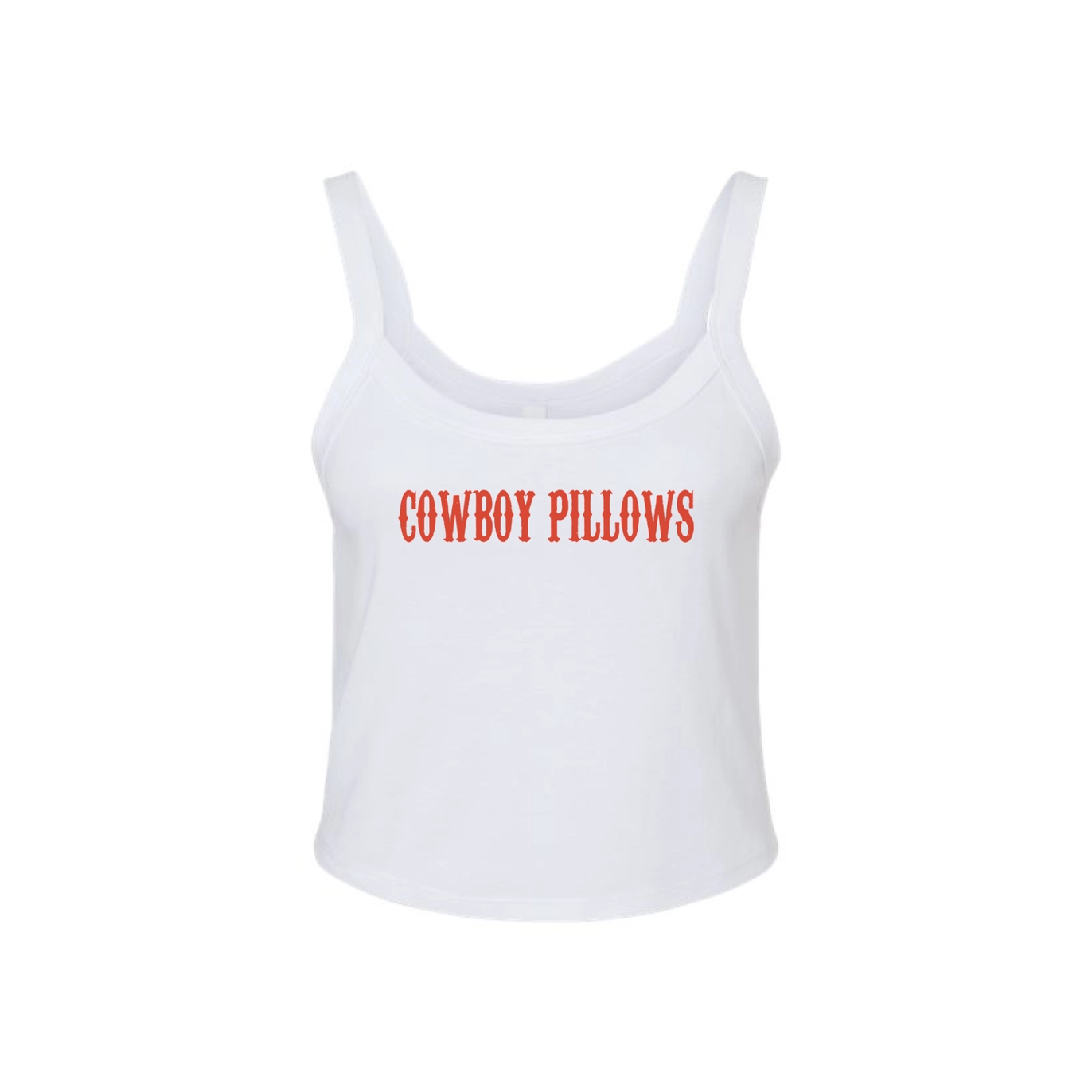 Cowboy Pillows Tank Top – White