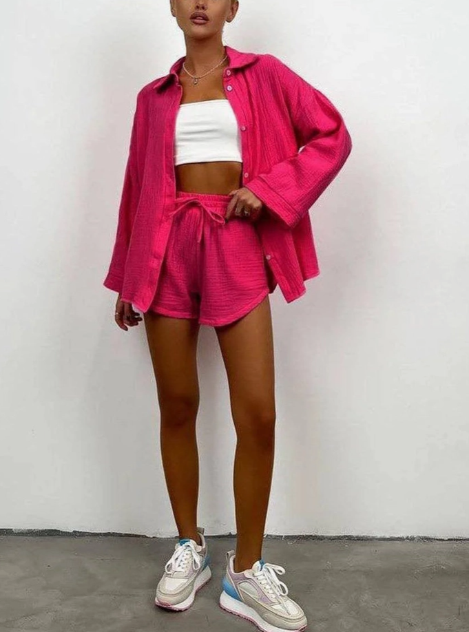 Textured Tie Short