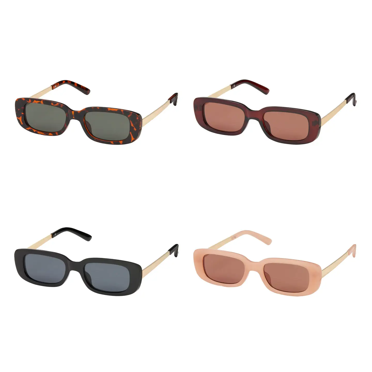 Jade Mini Rounded Rectangle Sunglasses