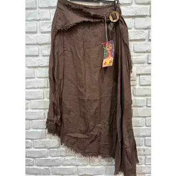 Linen Skirt w/Drawstrings