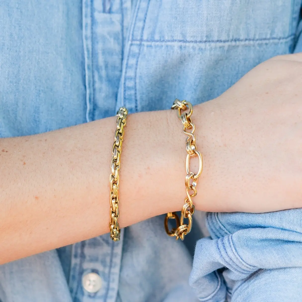 Statement Bracelet, Water-Resistant - Gold