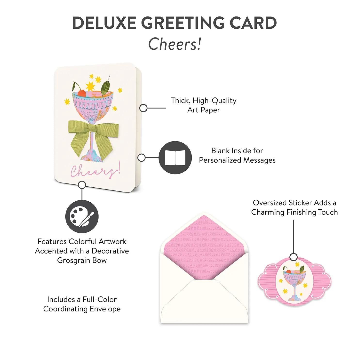 Deluxe Greeting Card – Cheers!