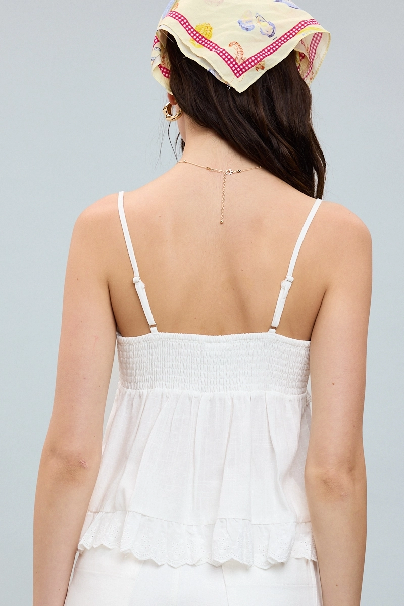 Soft Color Wide Lace Down Fit & Flare Mini Dress - Yellow
