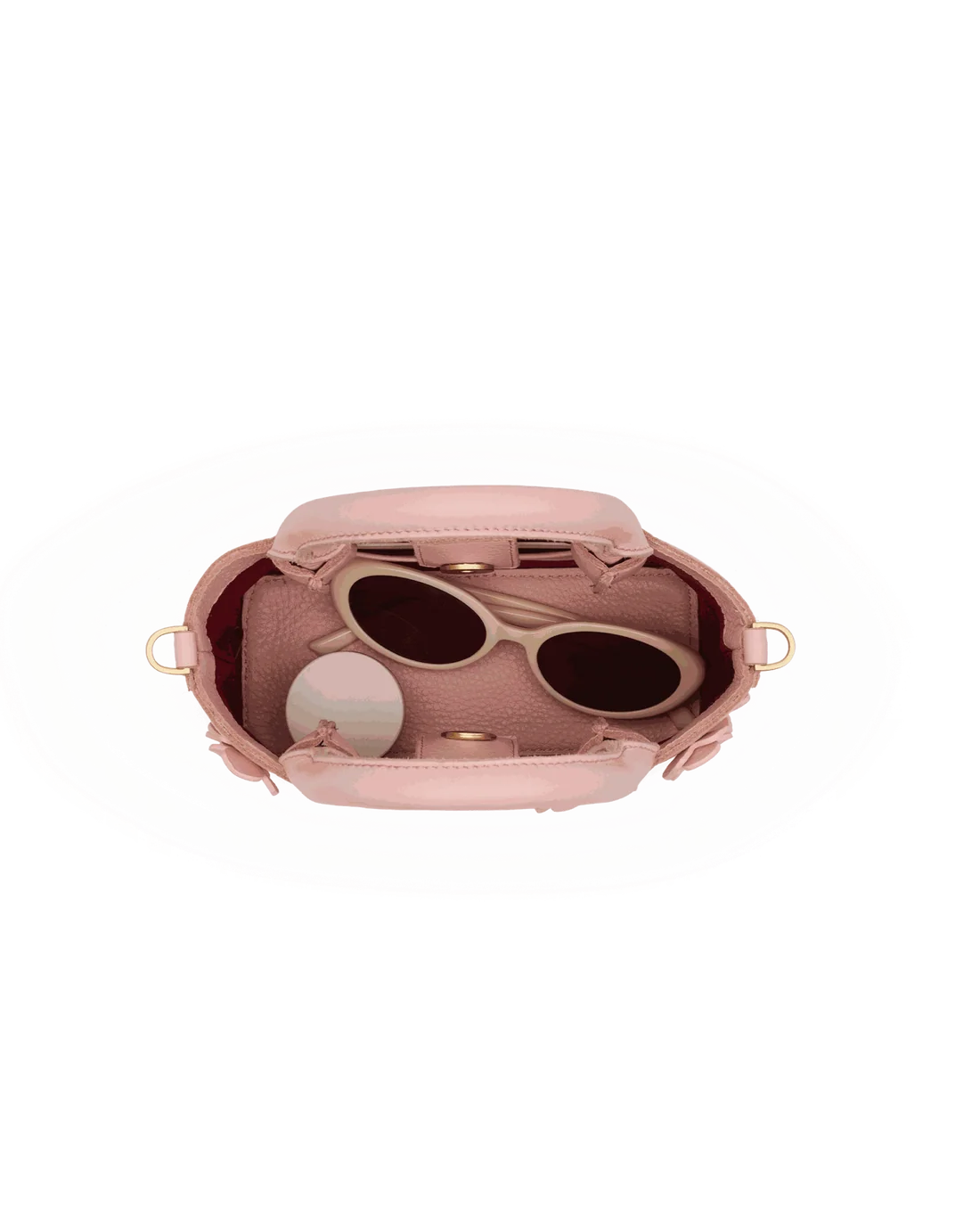 Hammitt Olympia Crossbody Mini - Flamingo Flora/Brushed Gold