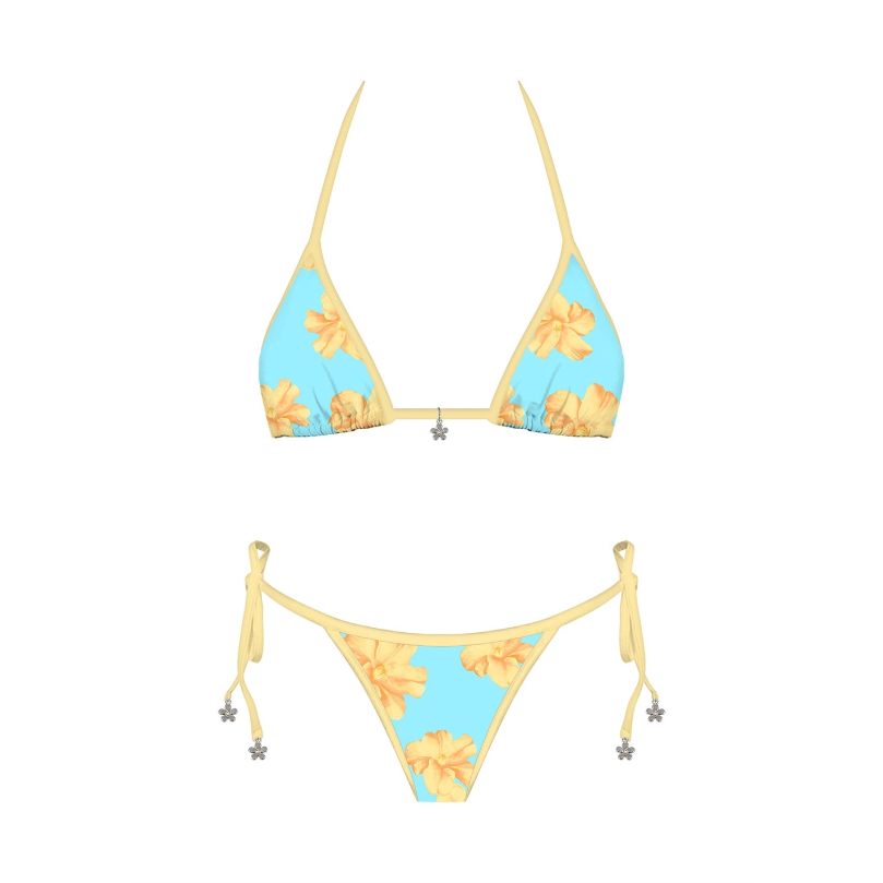 Daisy May Bikini Top - Turquoise