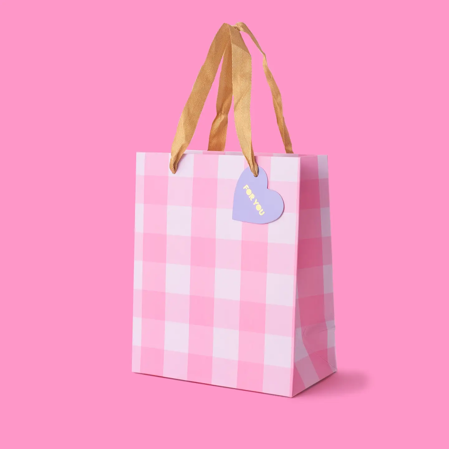 Gift Bags - Pink Gingham