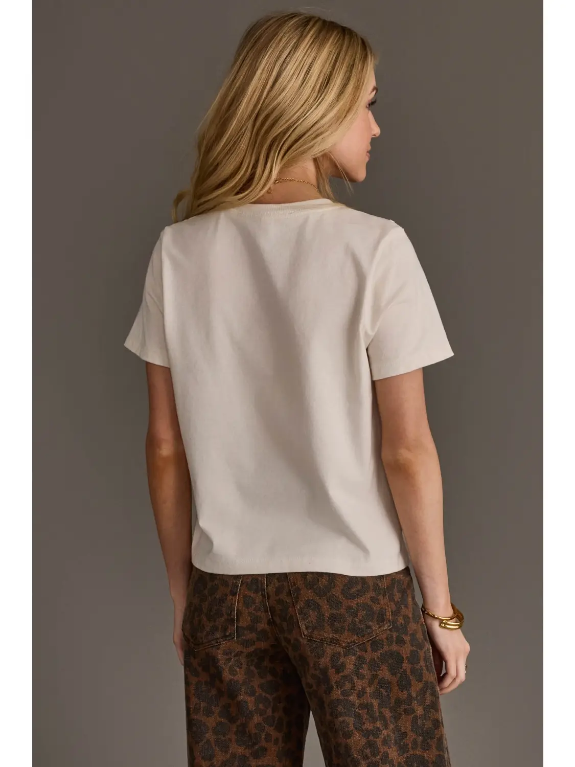 Off White Cowgirl Graphic Tee