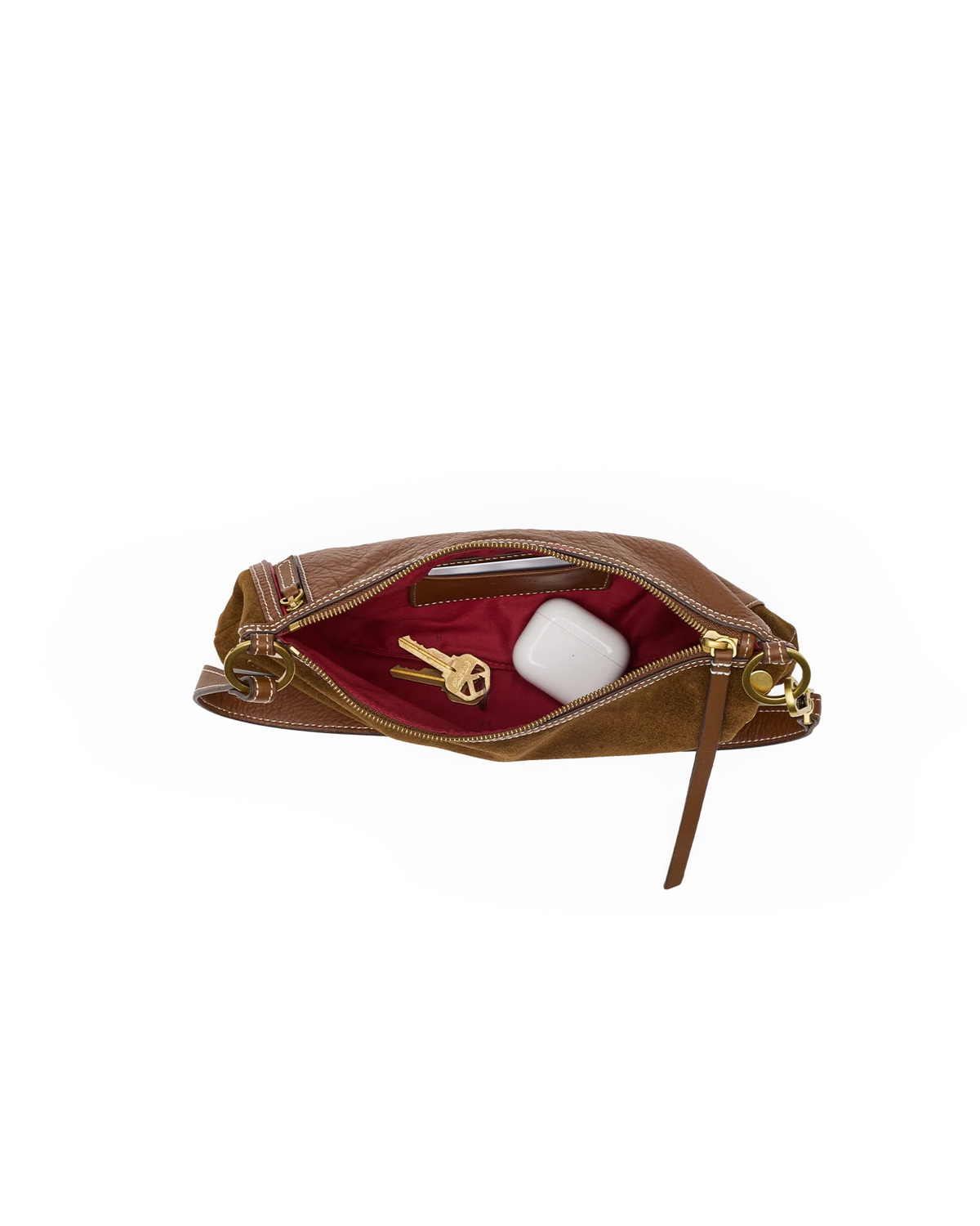 Hammitt Kyle Sml - Cinnamon Suede/Antique Gold