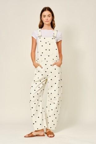 Slouchy Relax Fit Denim Overalls