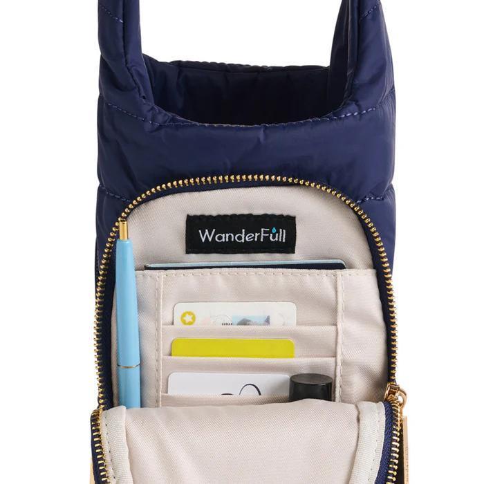 HydroBag Navy Matte with Solid Vegan Leather Strap