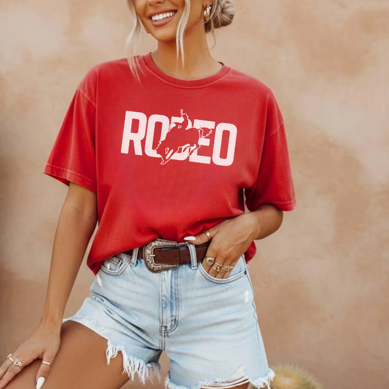 Rodeo Graphic Tee - Red