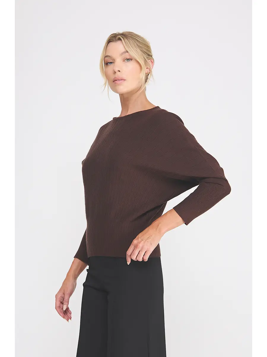 Long Sleeve Vertical Lines Sweater
