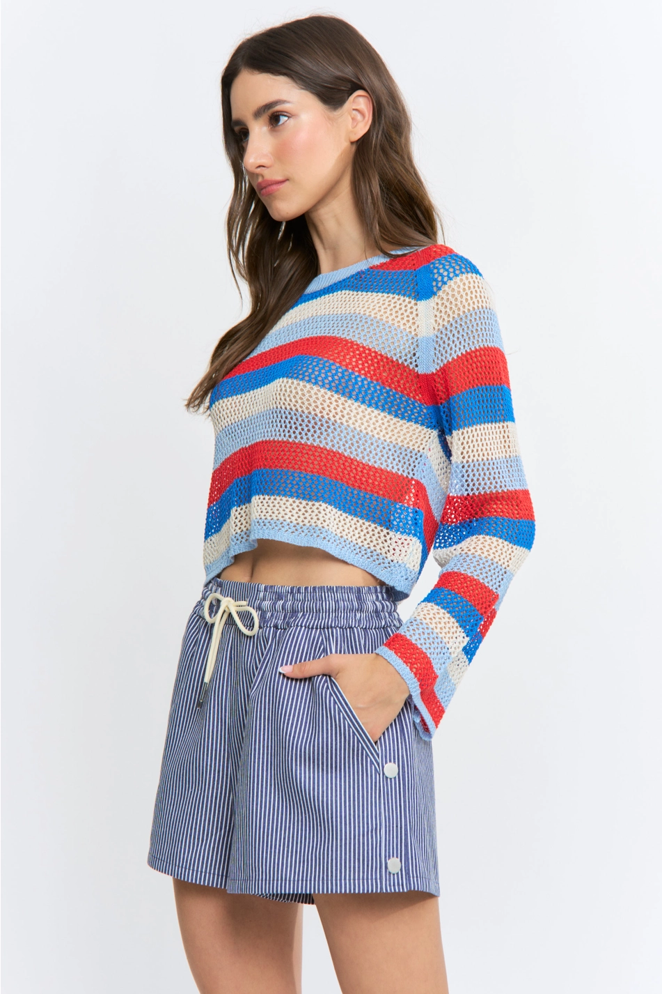 Striped Knit Sweater