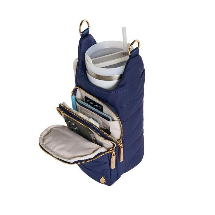 HydroBag Navy Matte with Solid Vegan Leather Strap