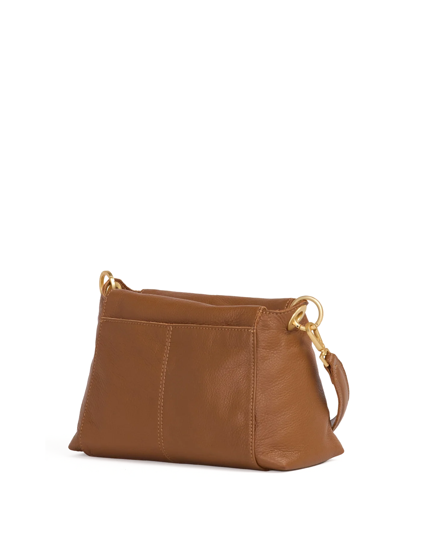 Hammitt Bryant Med - Mahogany Pebble/Brushed Gold Red Zip