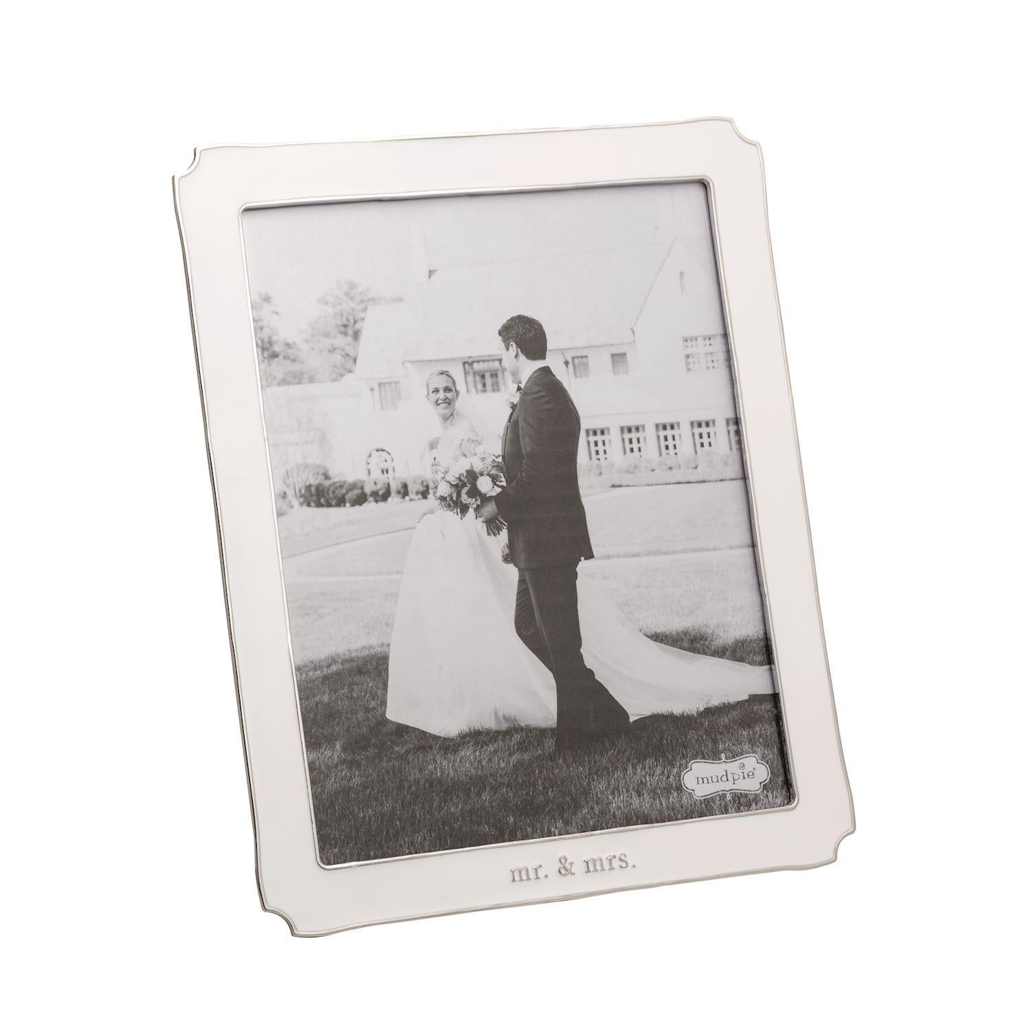 Large Mr. & Mrs. Enamel Frame