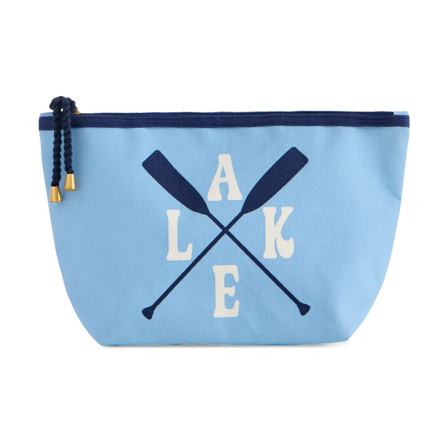 Lake Oars Zip Pouch - Blue