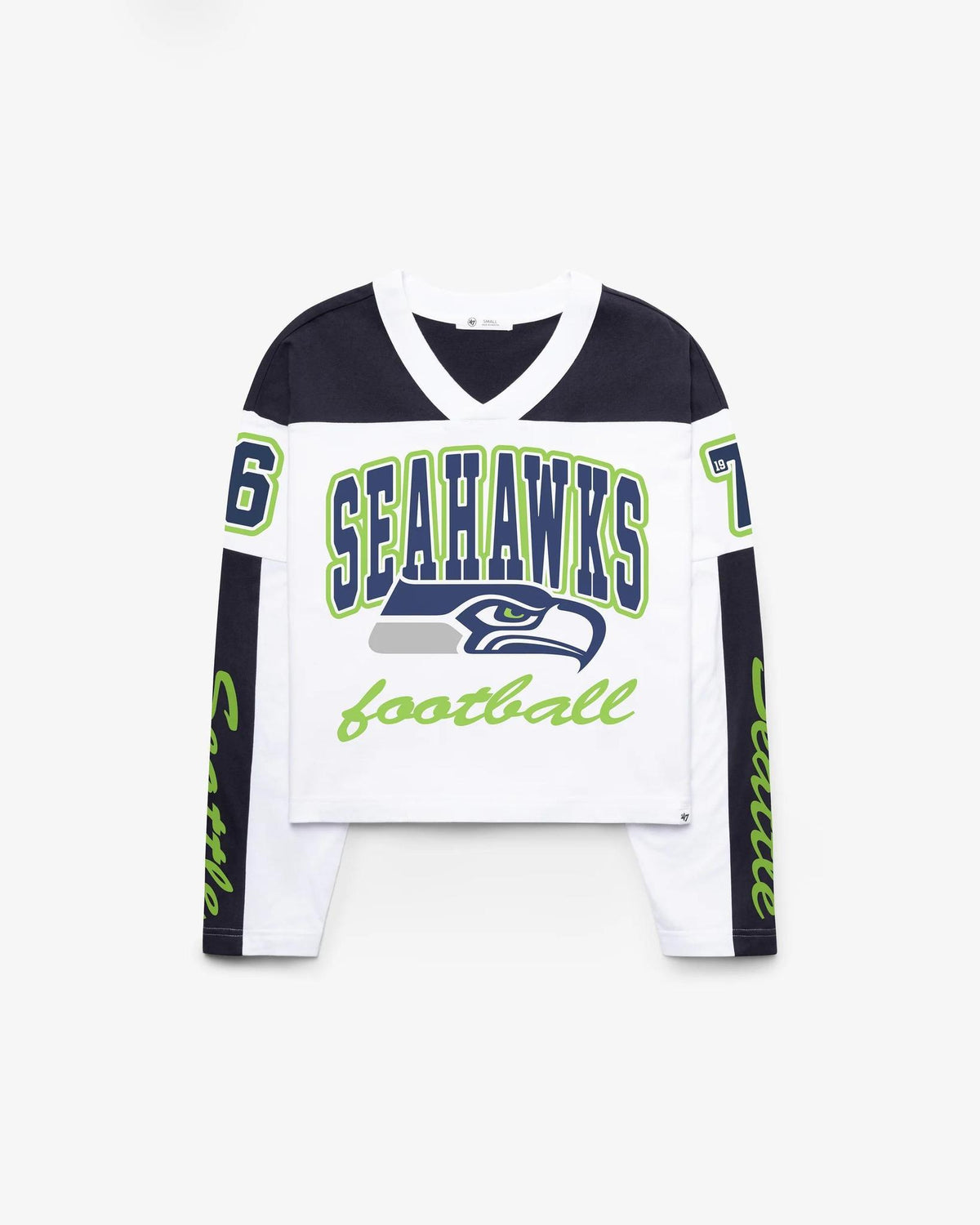 Seattle Seahawks Exclamation ’47 Women's Metro Jersey Tee