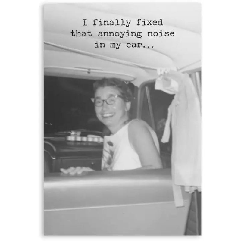 Primitives By Kathy Pushed Him Out Greeting Card