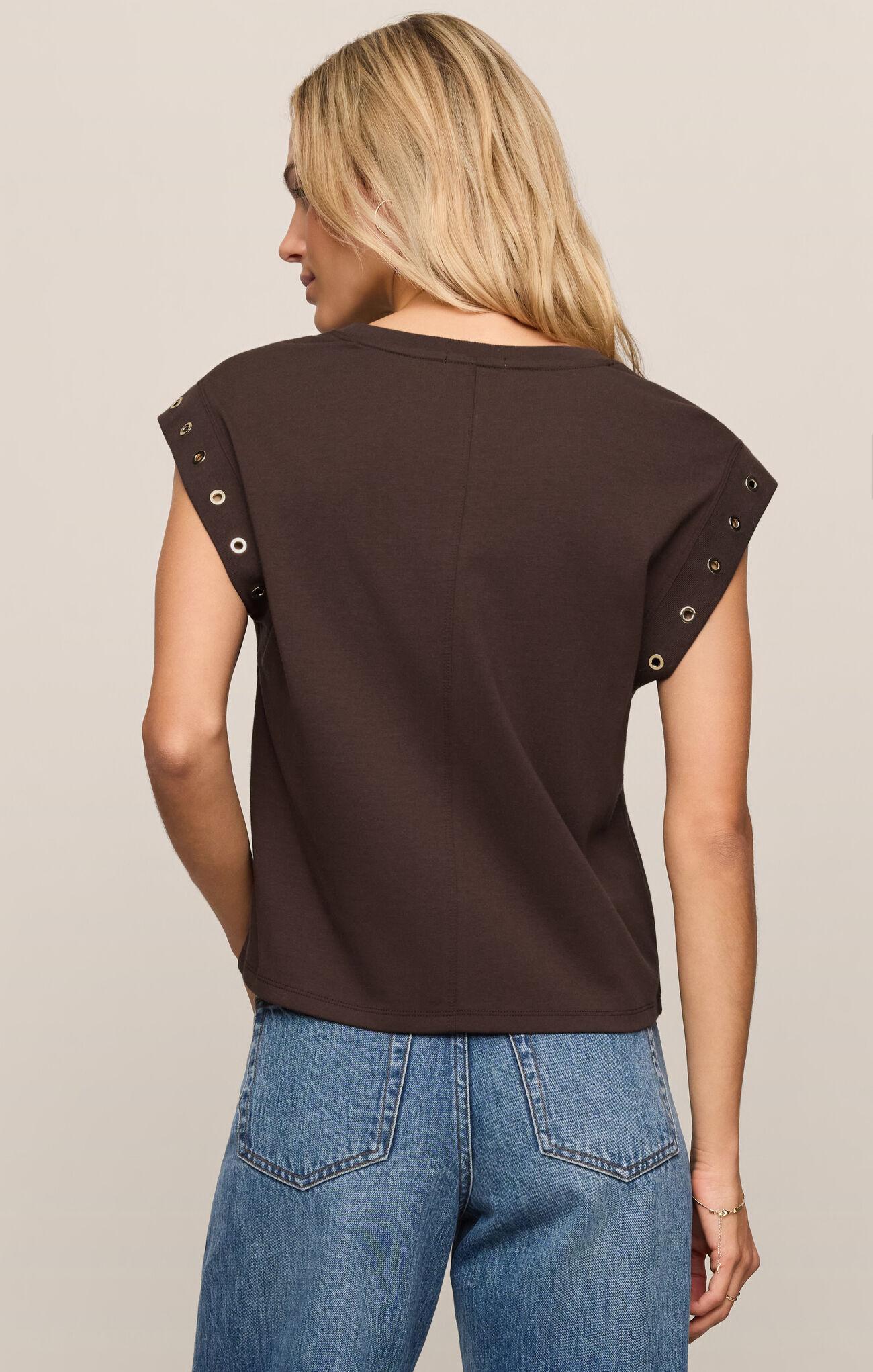Camino Grommet Top - Dark Chocolate