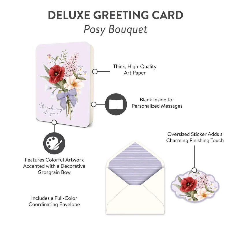 Stuido Oh! Posy Bouquet Deluxe Greeting Card
