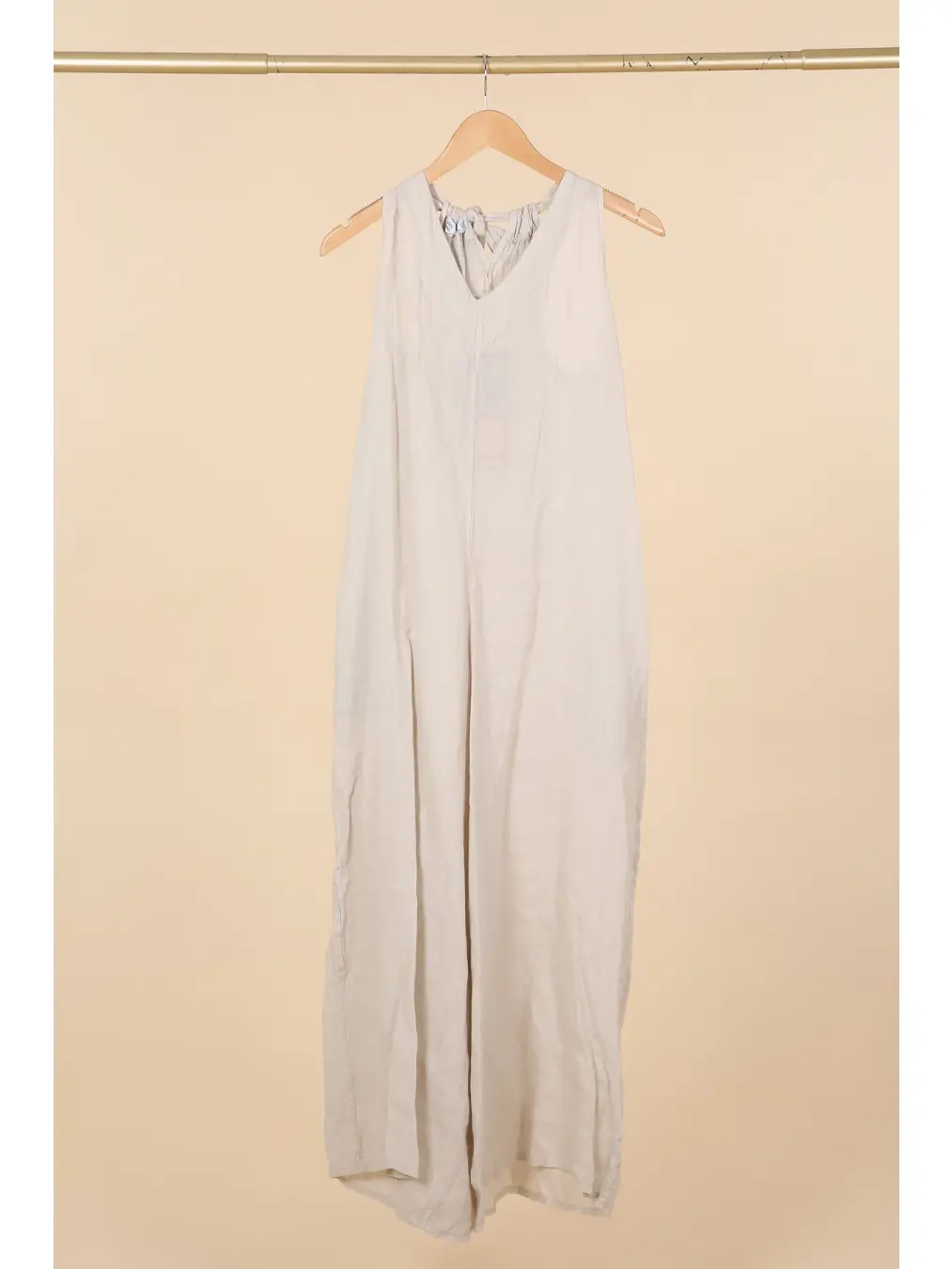 Linen Sleeveless Jumpsuit