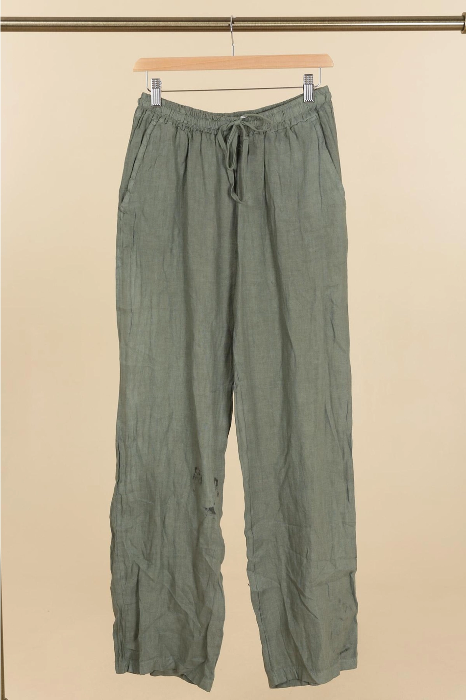 Straight Linen Trousers