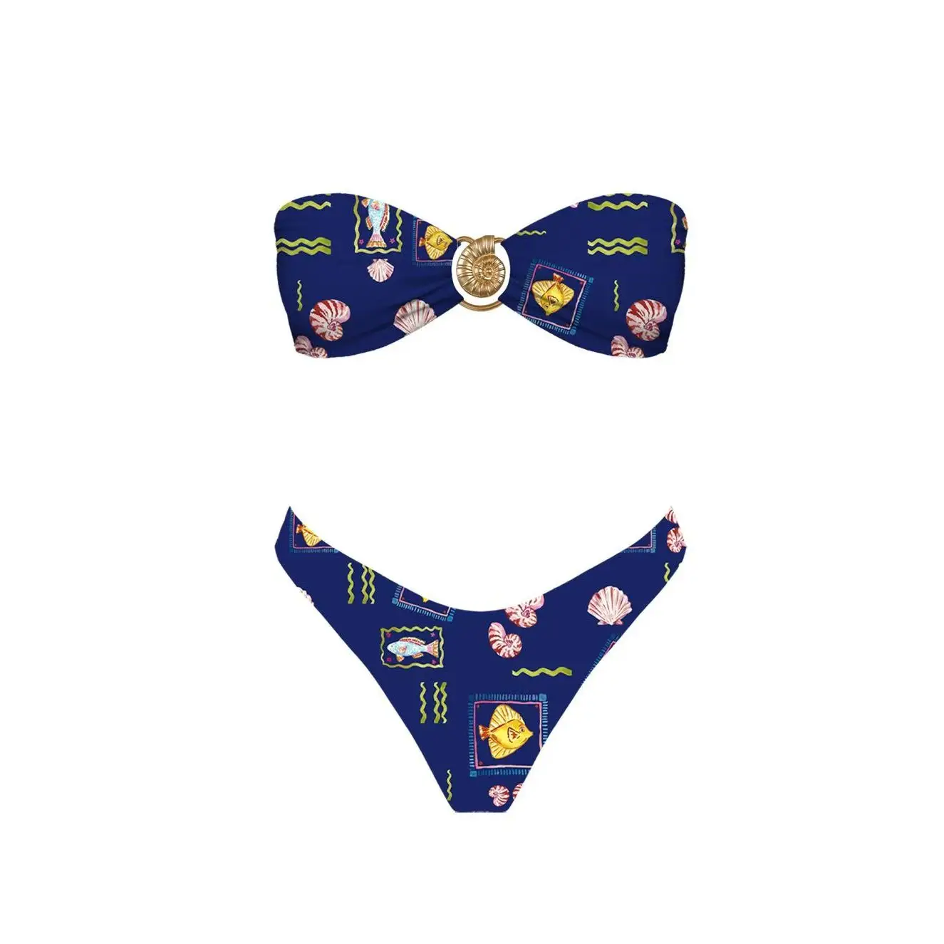 Seaside Soiree Bikini Bottom - Ocean