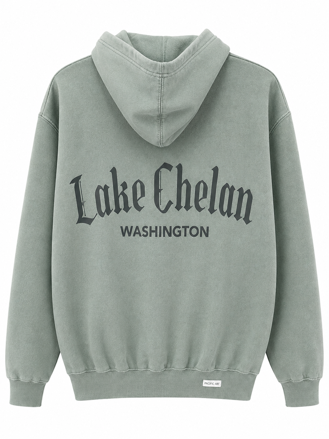 Lake Chelan, Washington Dye Pullover Hoodie