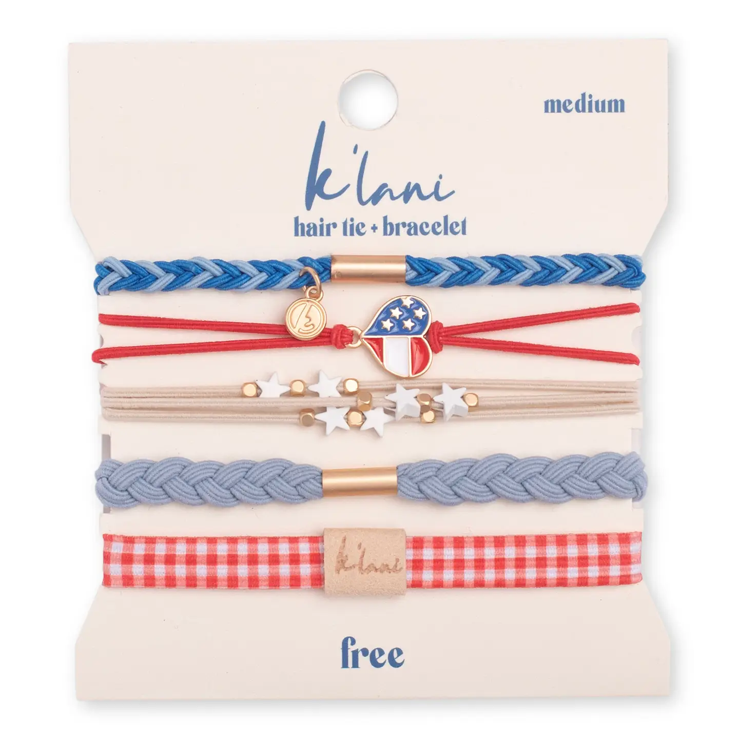 Free Patriotic Hair Tie Bracelets (medium)