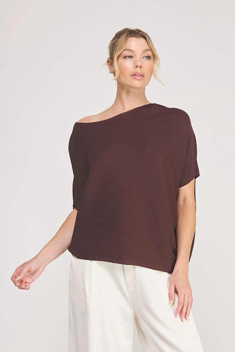 Knit Off The Shoulder Top