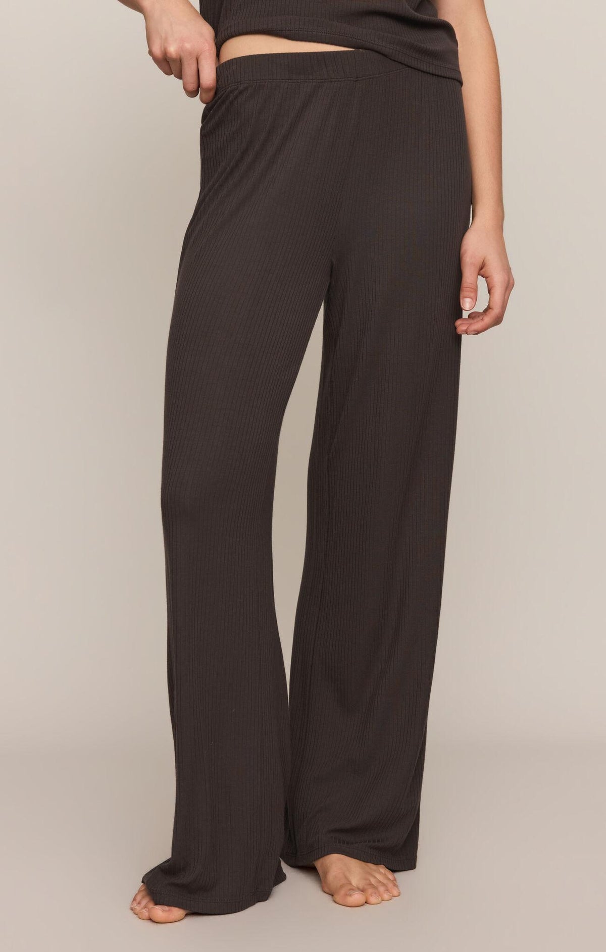 Just Right Rib Pant - Cocoa Bean