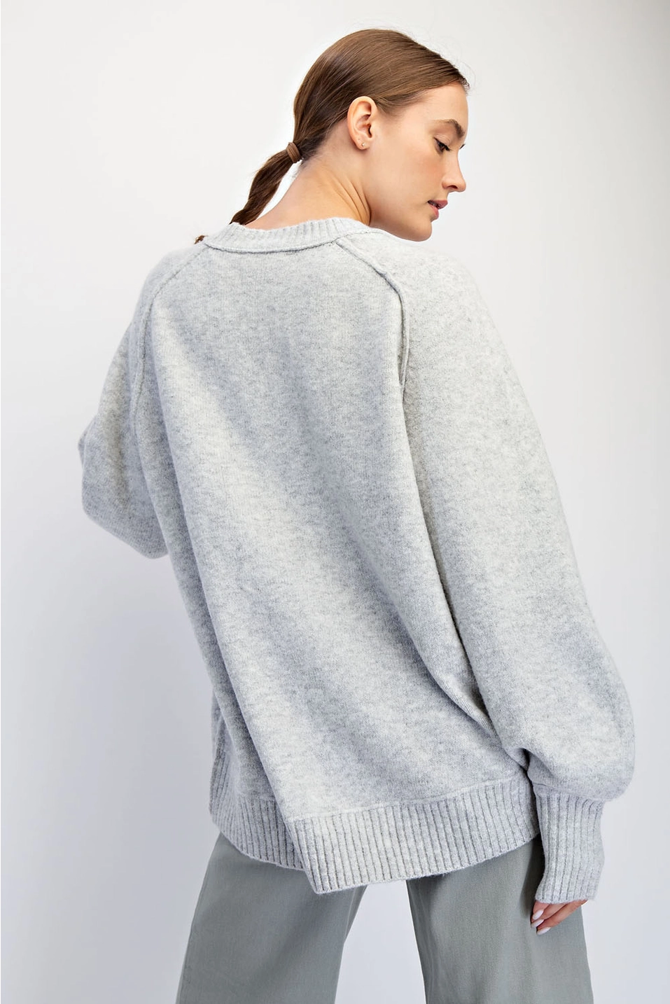 Oversized V-Neck Sweater
