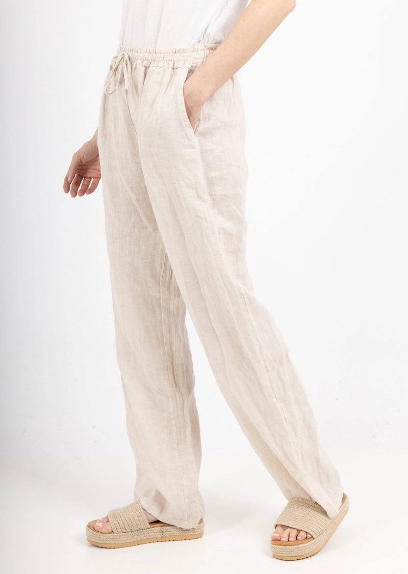 Straight Linen Trousers