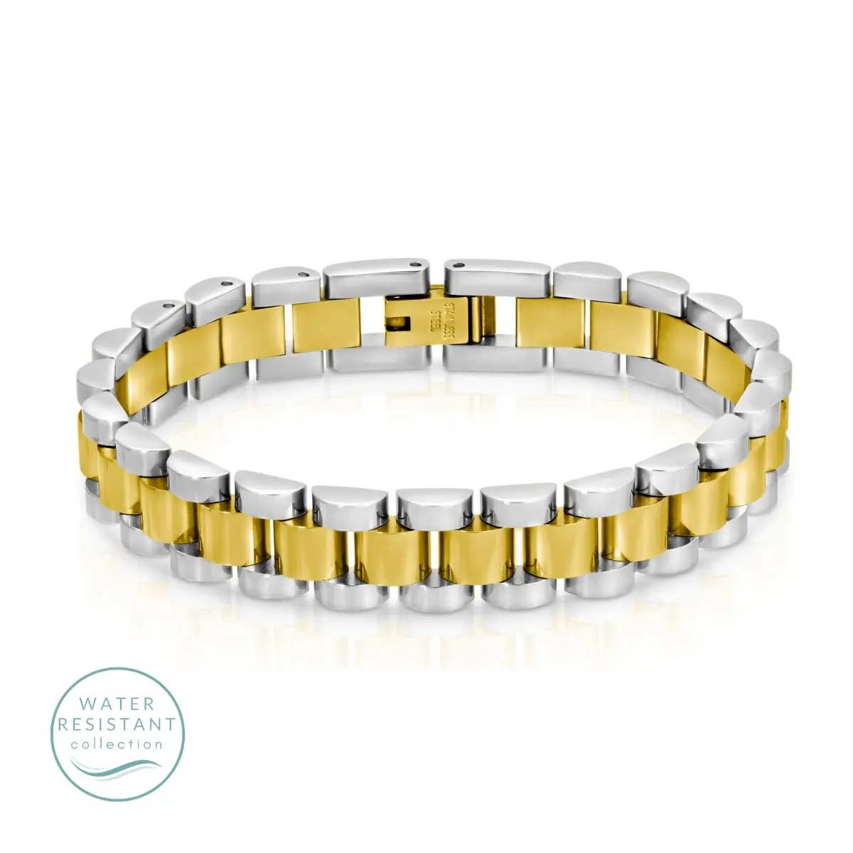 Slender Iconic Watch Strap Bracelet, Water-Resistant - Gold