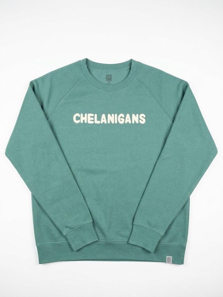 Chenille Unisex Crew - Chelanigans in Off White