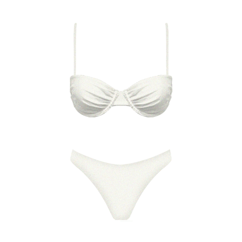 Lorenzo Bikini Top - White