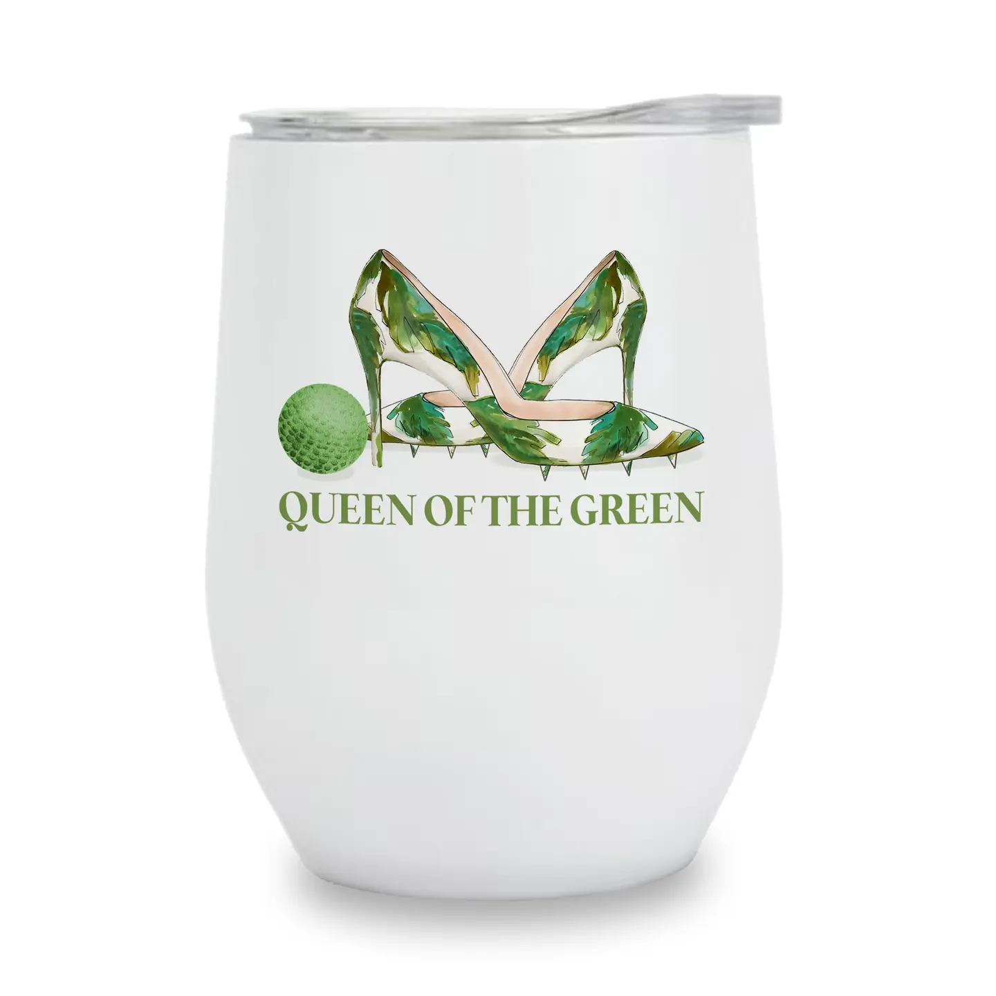 Insulated Wine Tumbler - Queen of the Green - Golf