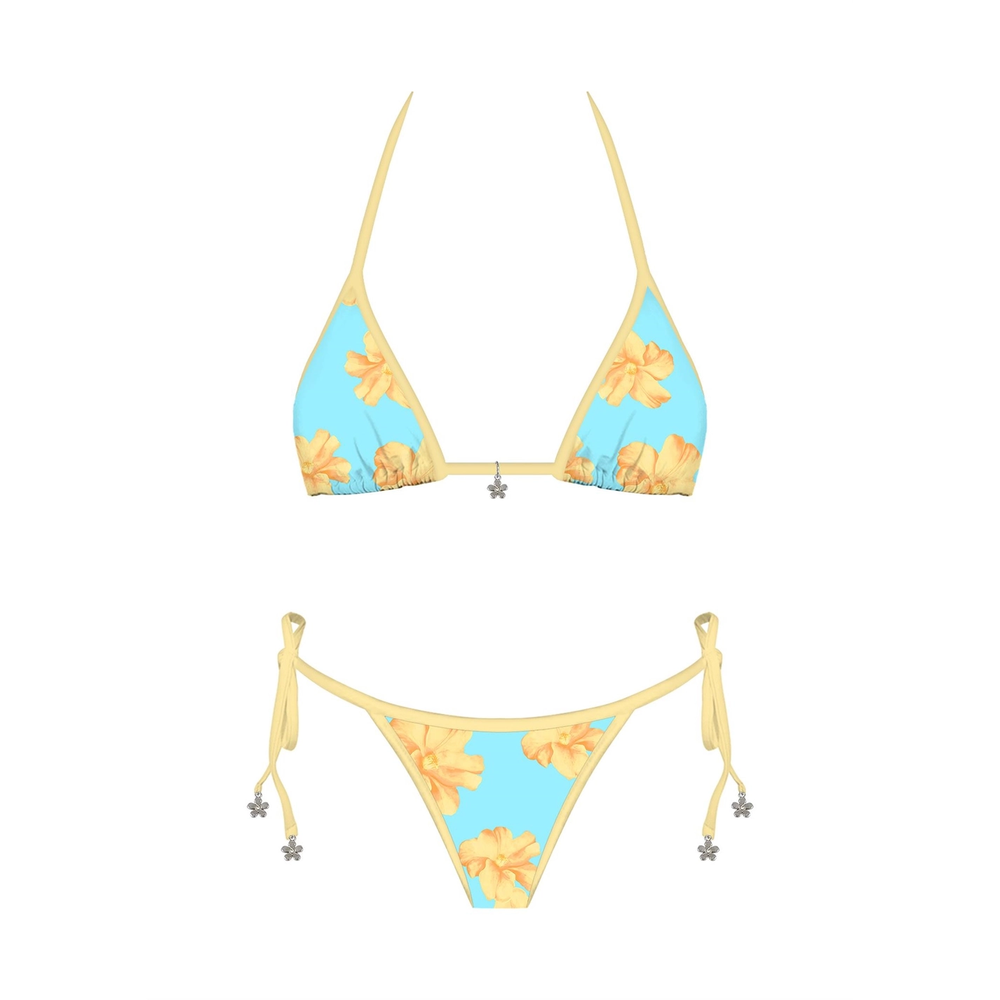 Daisy May Bikini Top - Turquoise