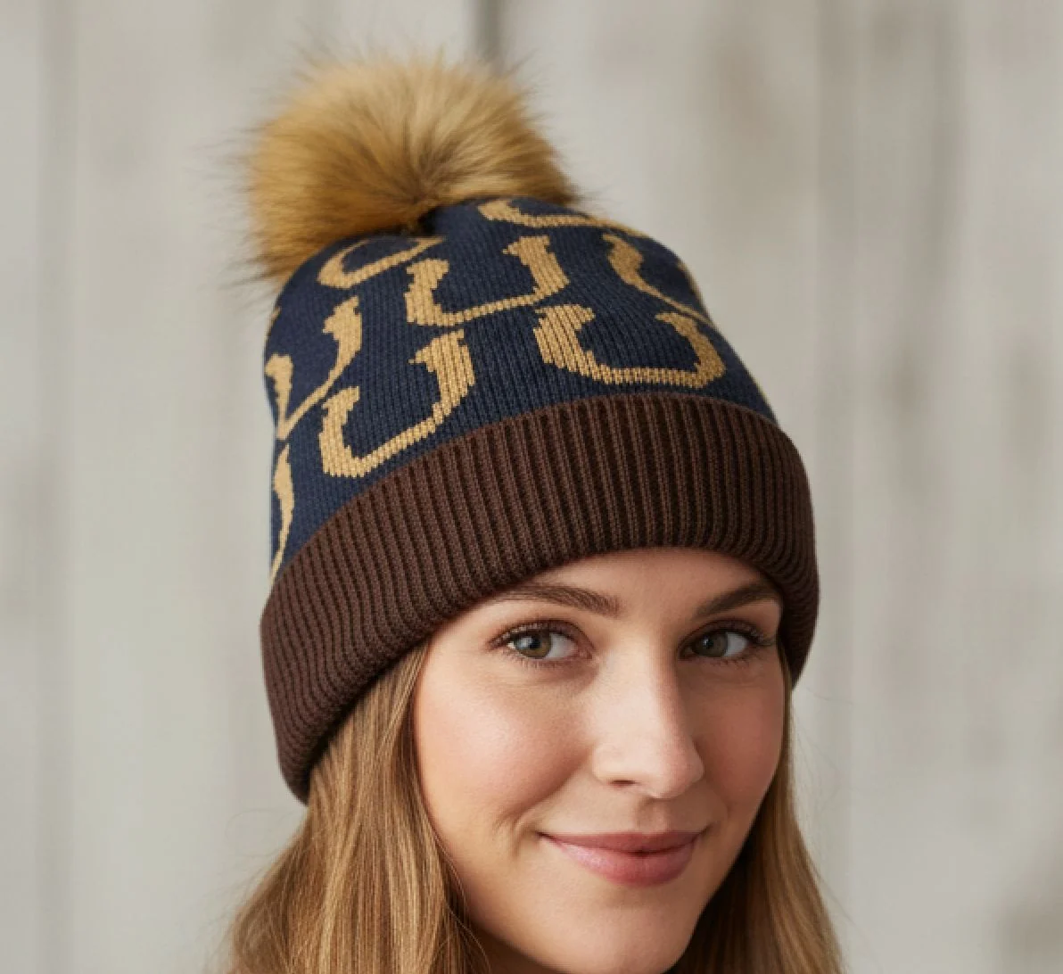 Horseshoe Hat - Navy