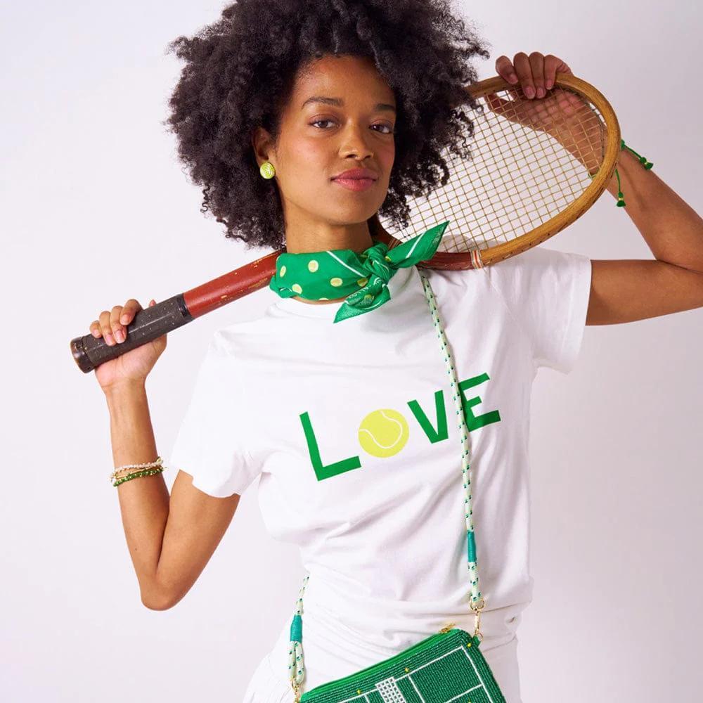 Kiki Tee Love Tennis In Natural