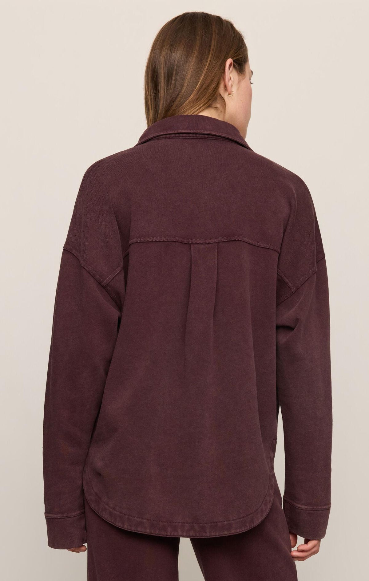 All Day Knit Jacket - Berry Noir