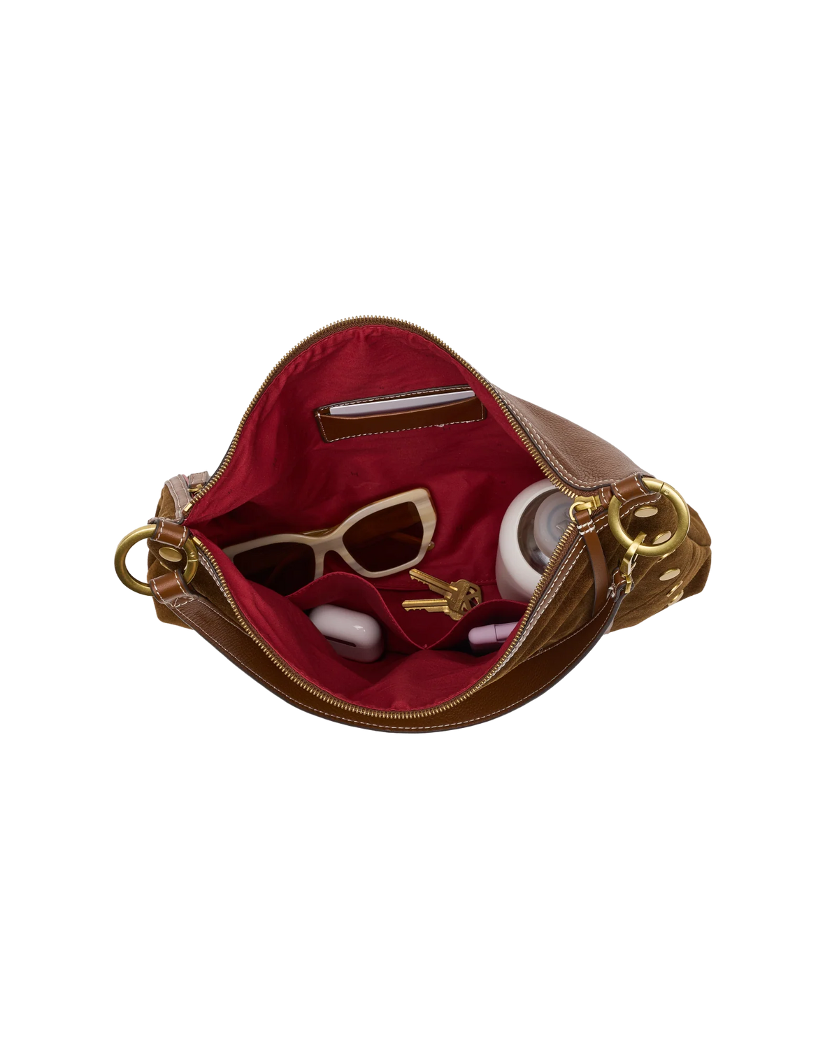 Hammitt Kyle Lrg - Cinnamon Suede/Antique Gold