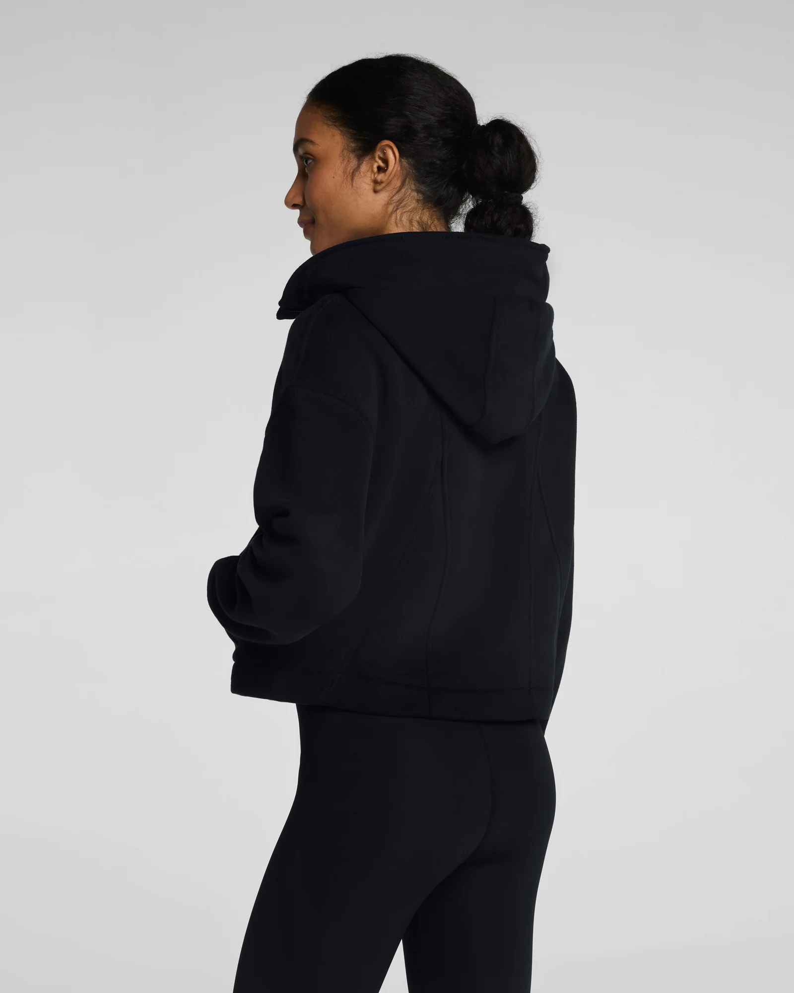 Spanx Boostup Cotton Fleece Full Zip Hoodie
