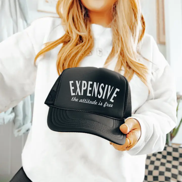 Attitude Is Free Trucker Hat - Black