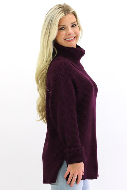 Elena Sweater - Cabernet
