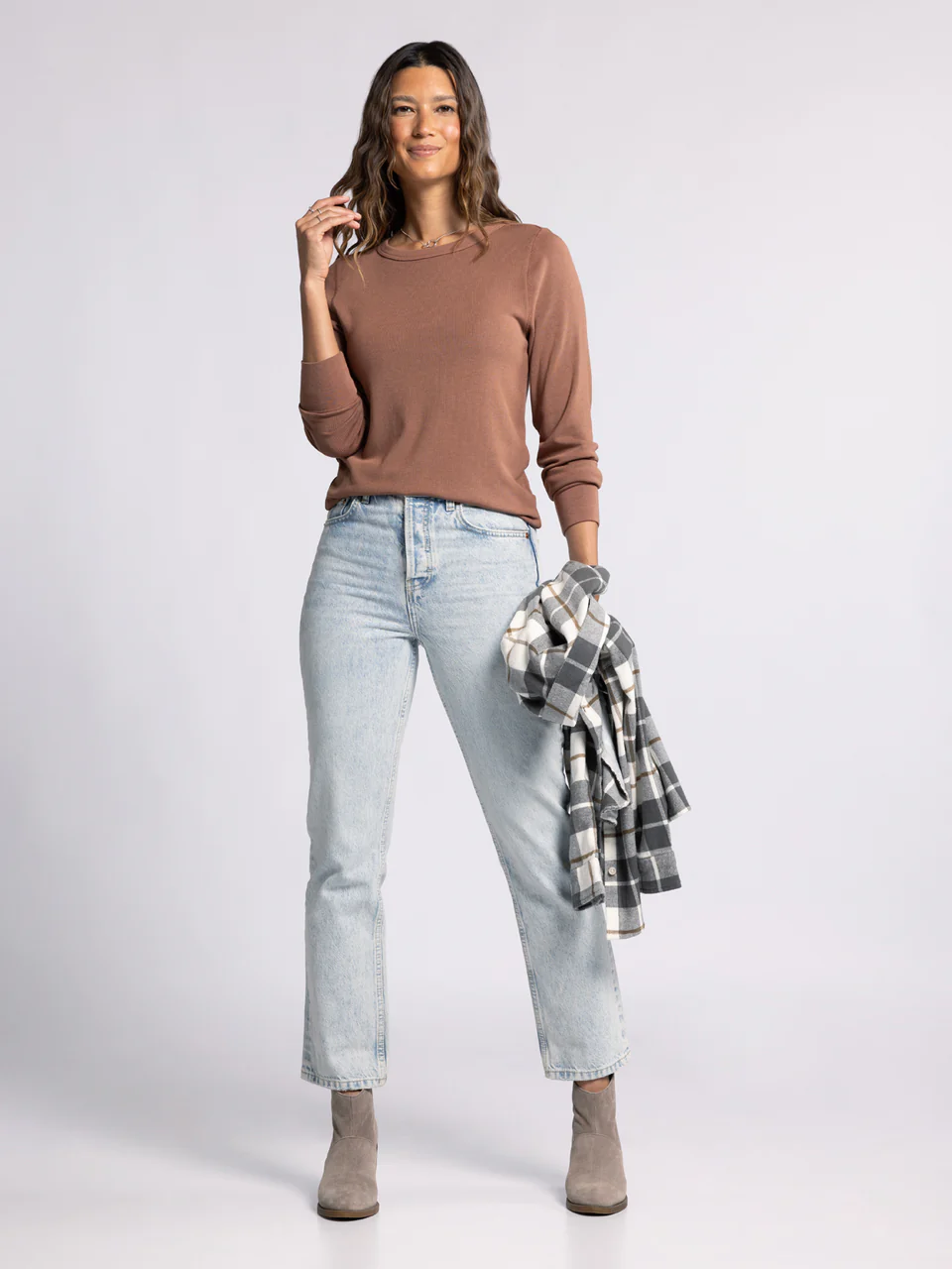 Stacy Top - Brown Rust